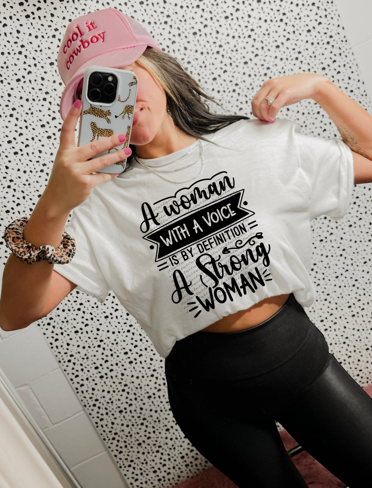 A woman with a voice is by definition a strong woman 22289 DTF transfer