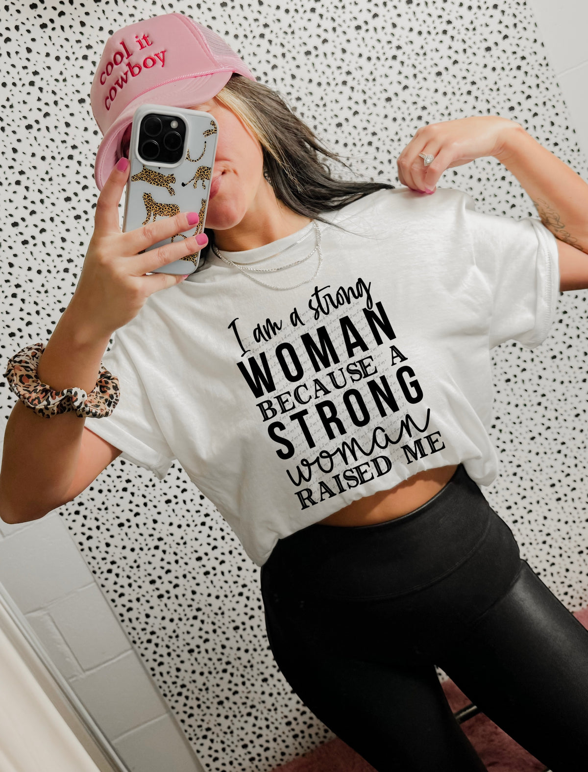 I am a strong woman because a strong woman raised me 22287 DTF transfer