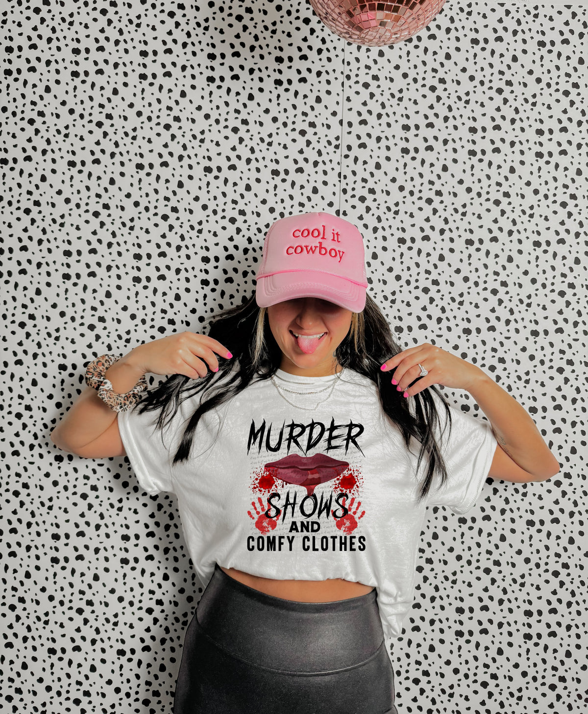 Murder shows and comfy clothes  22279  DTF transfer