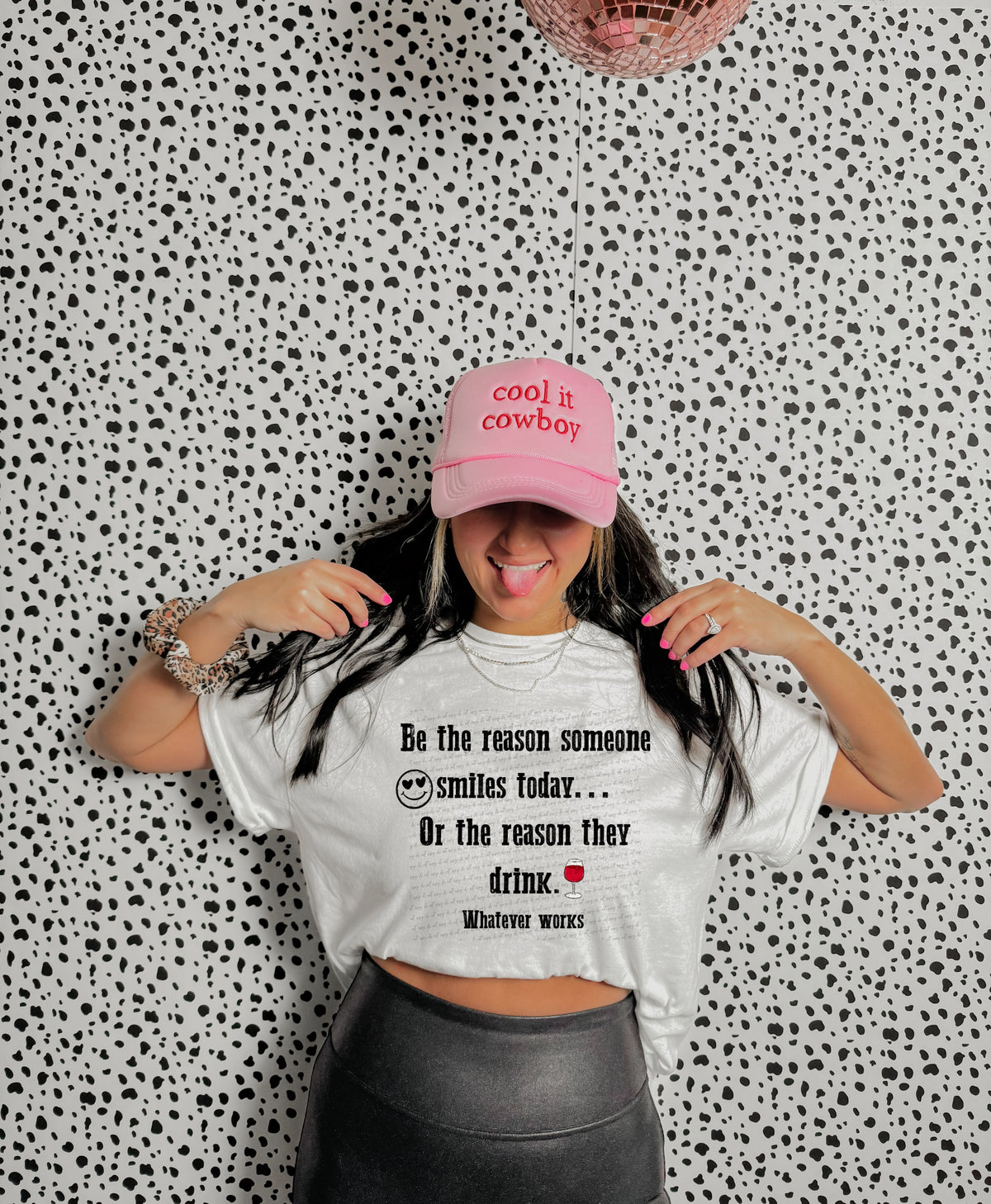 Be the reason someone smiles today or the reason they drink whatever works  22278  DTF transfer