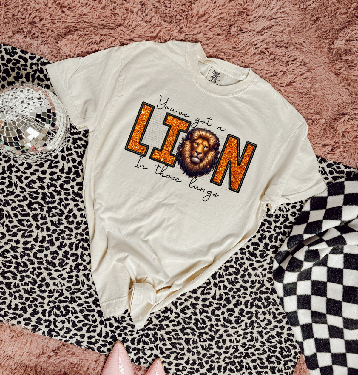You've got a lion in those lungs 22319 DTF transfer