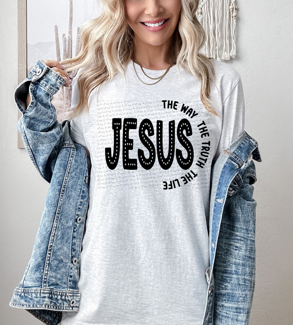 Jesus the way the truth the life BLACK 22388 DTF transfer