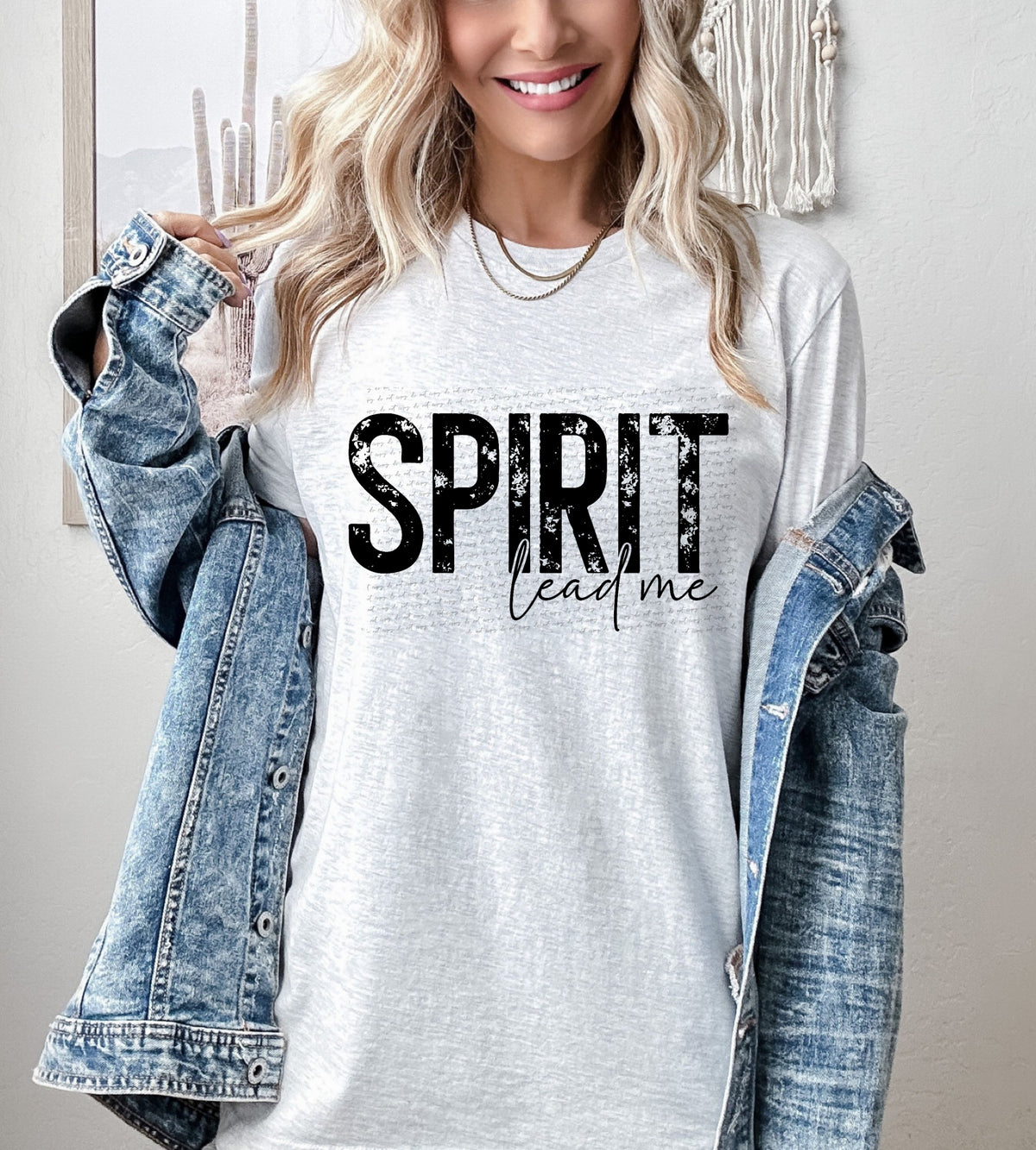 Spirit lead me BLACK 22389 DTF transfer