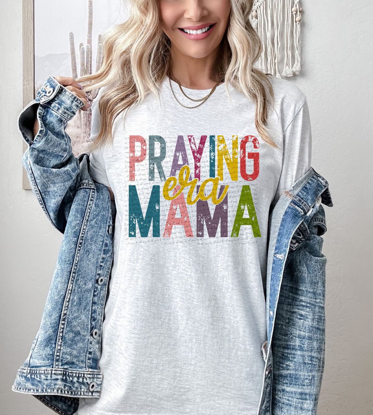 Praying mama era colorful 22390 DTF transfer