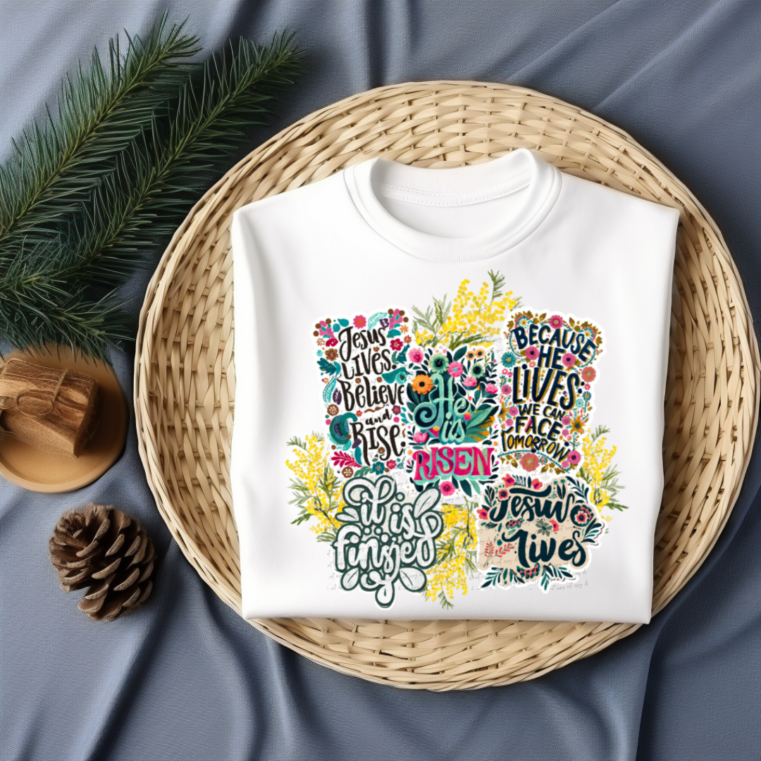 It is finished collage 22425 DTF transfer