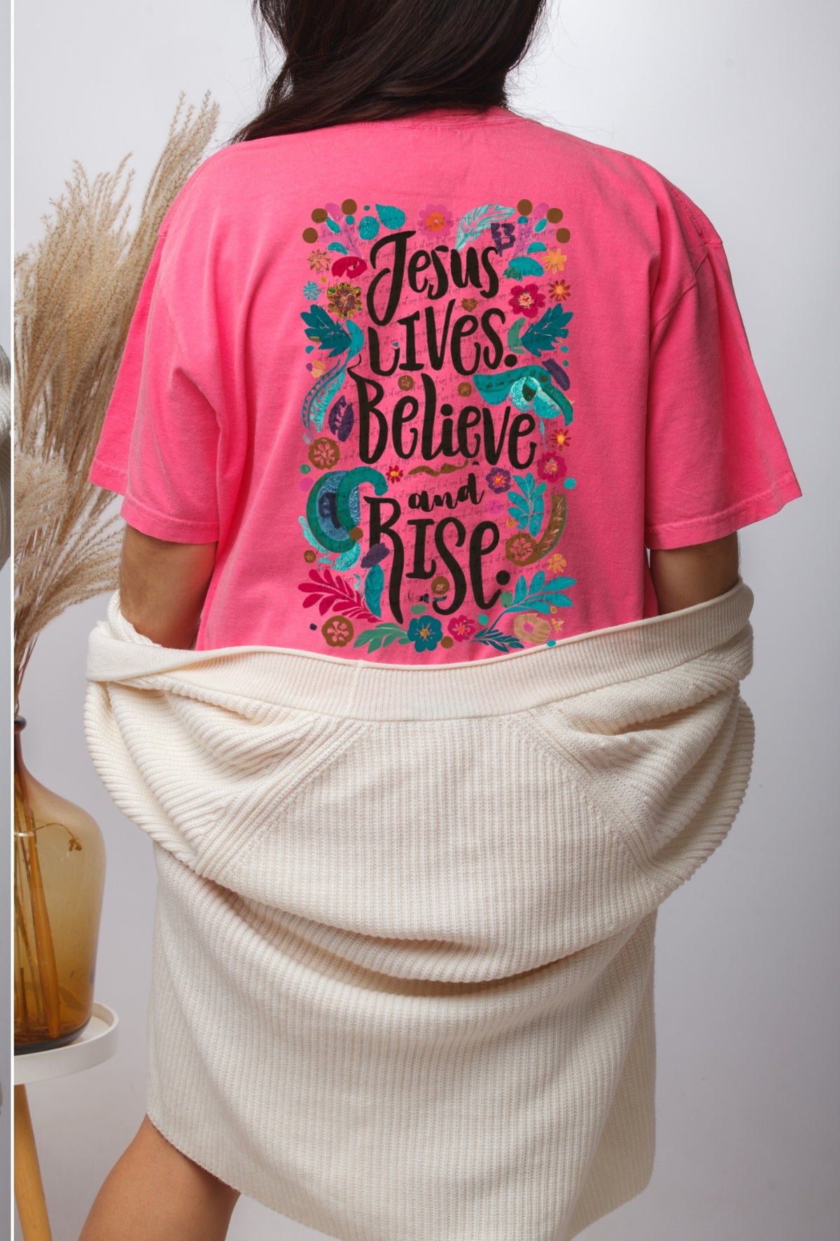 Jesus lives believe and rise 22410 DTF transfer
