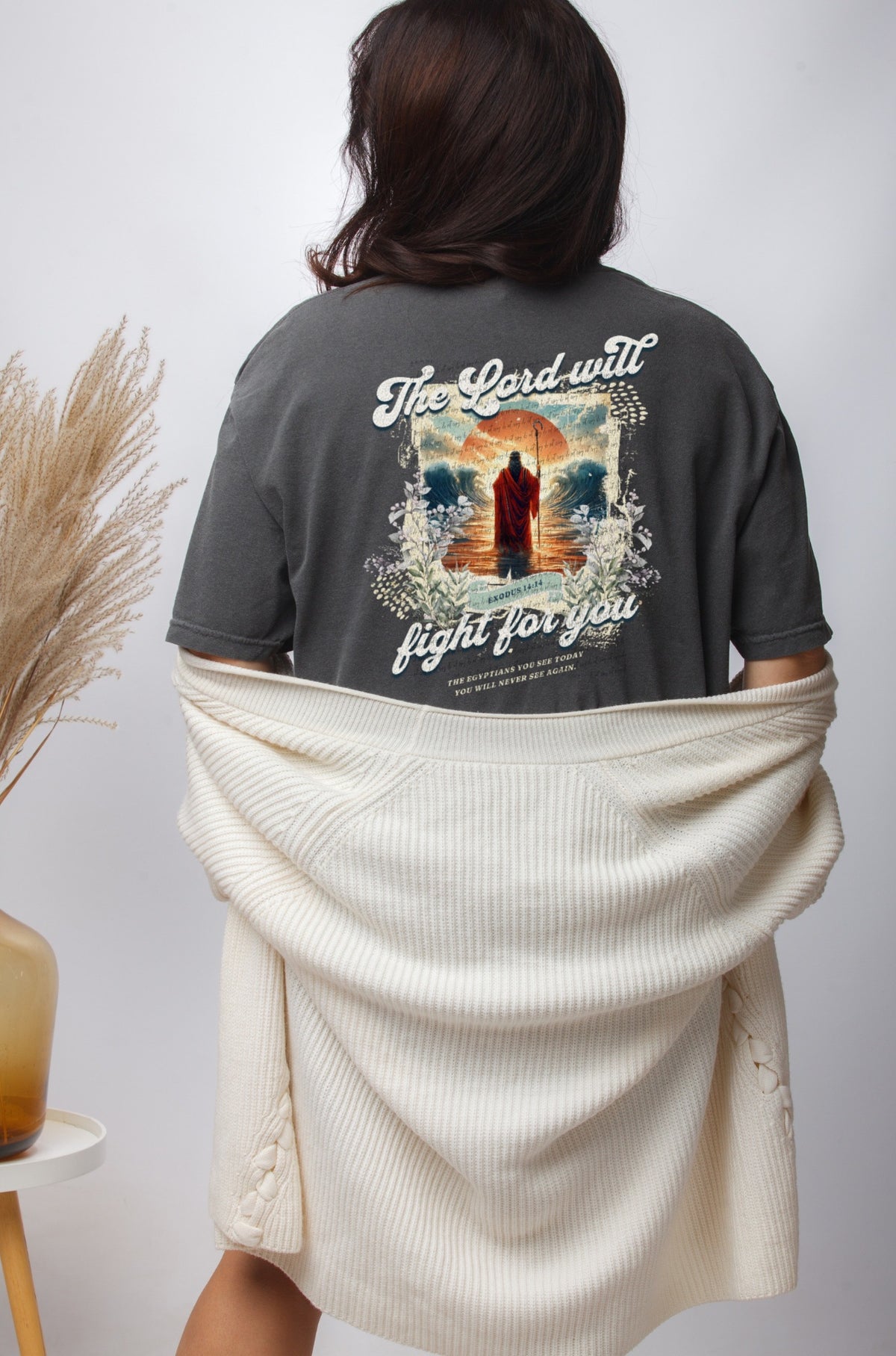 The lord will fight for you BACK 22435 DTF transfer