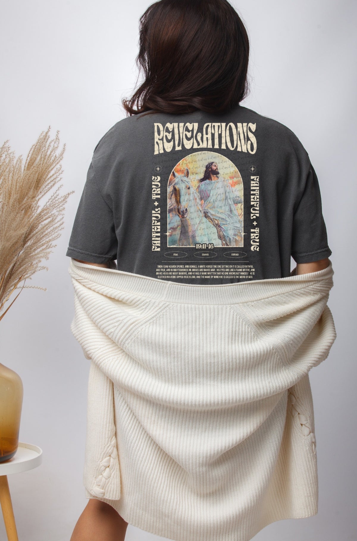 Revelations Jesus faithful true FILLED  22432 DTF transfer