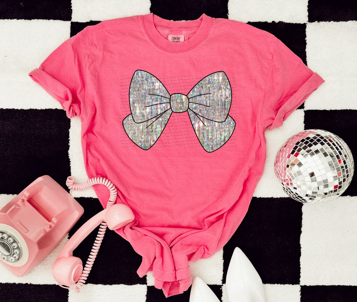 Sequin bow 22400 DTF transfer