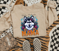 Alaskan malamute mama SEQUIN 22493 DTF transfer