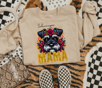 Schnauzer mama SEQUIN 22490 DTF transfer