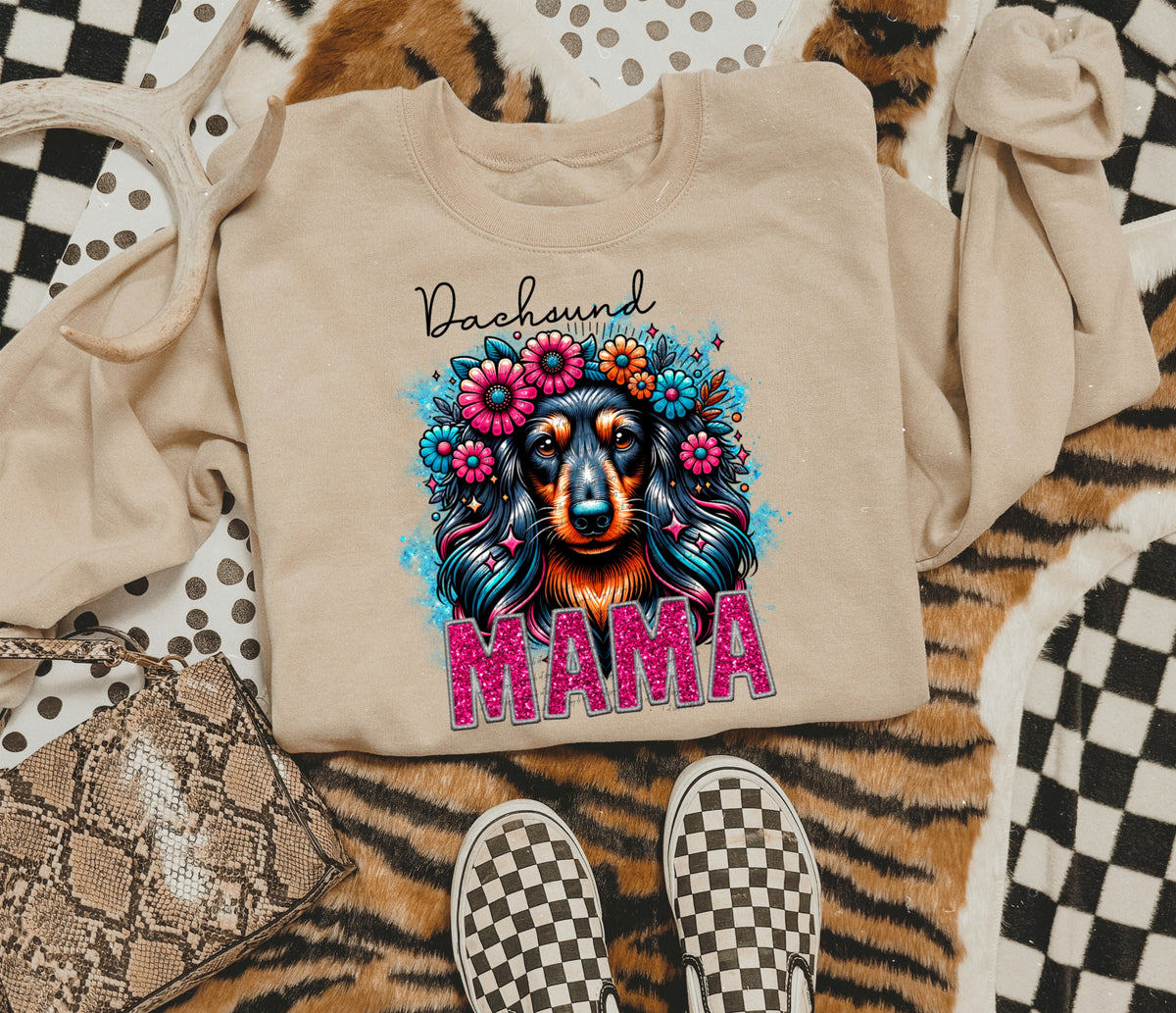Dachsaund mama SEQUIN 22483 DTF transfer