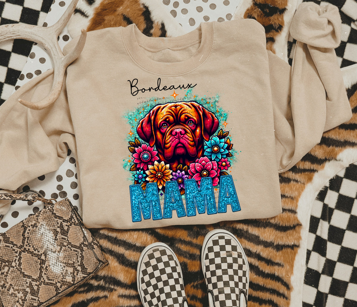 Bordeaux mama SEQUIN 22467 DTF transfer