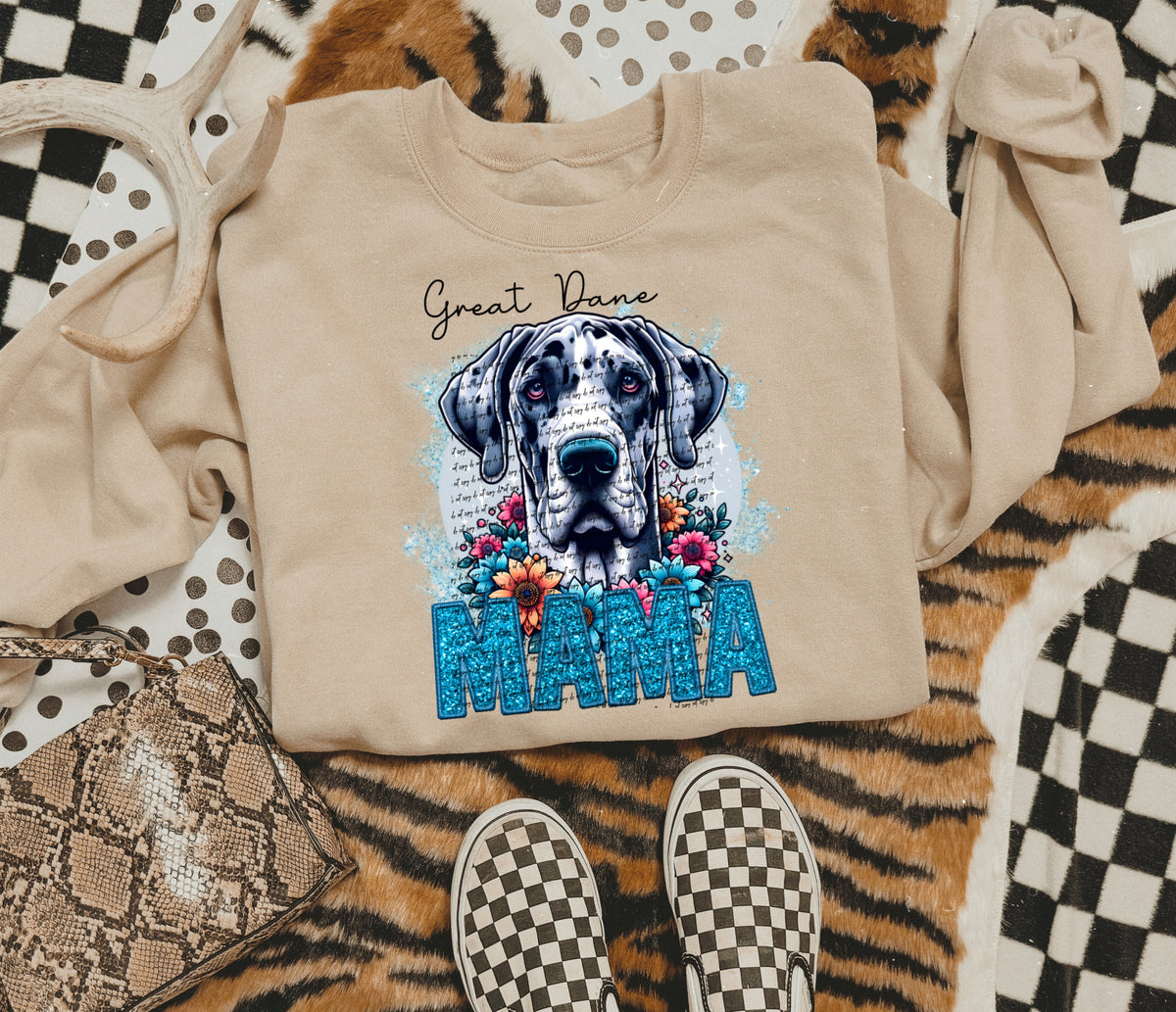 Great dane mama SEQUIN 22462 DTF transfer