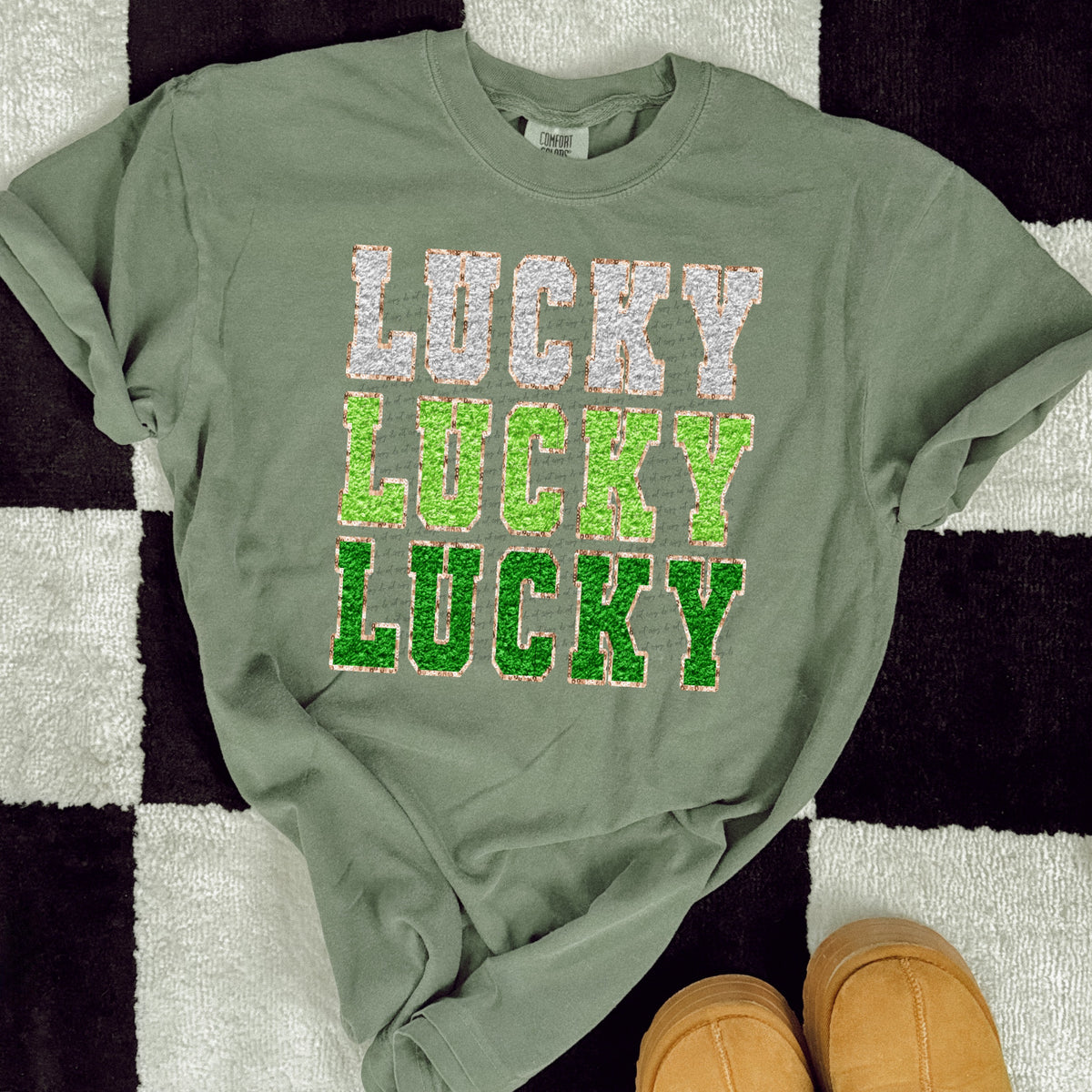 Lucky faux stacked 22451 DTF transfer
