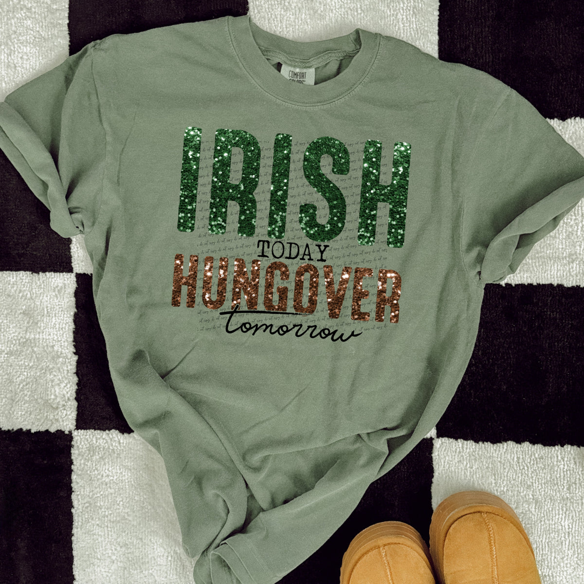 Irish today hungover tomorrow 22449 DTF transfer