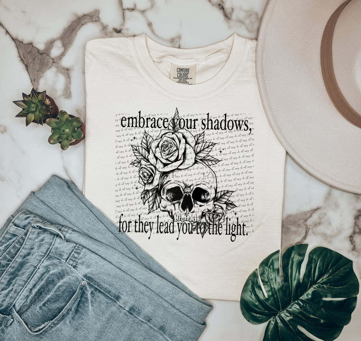 Embrace your shadows foe they lead you to the light  22553 DTF transfer