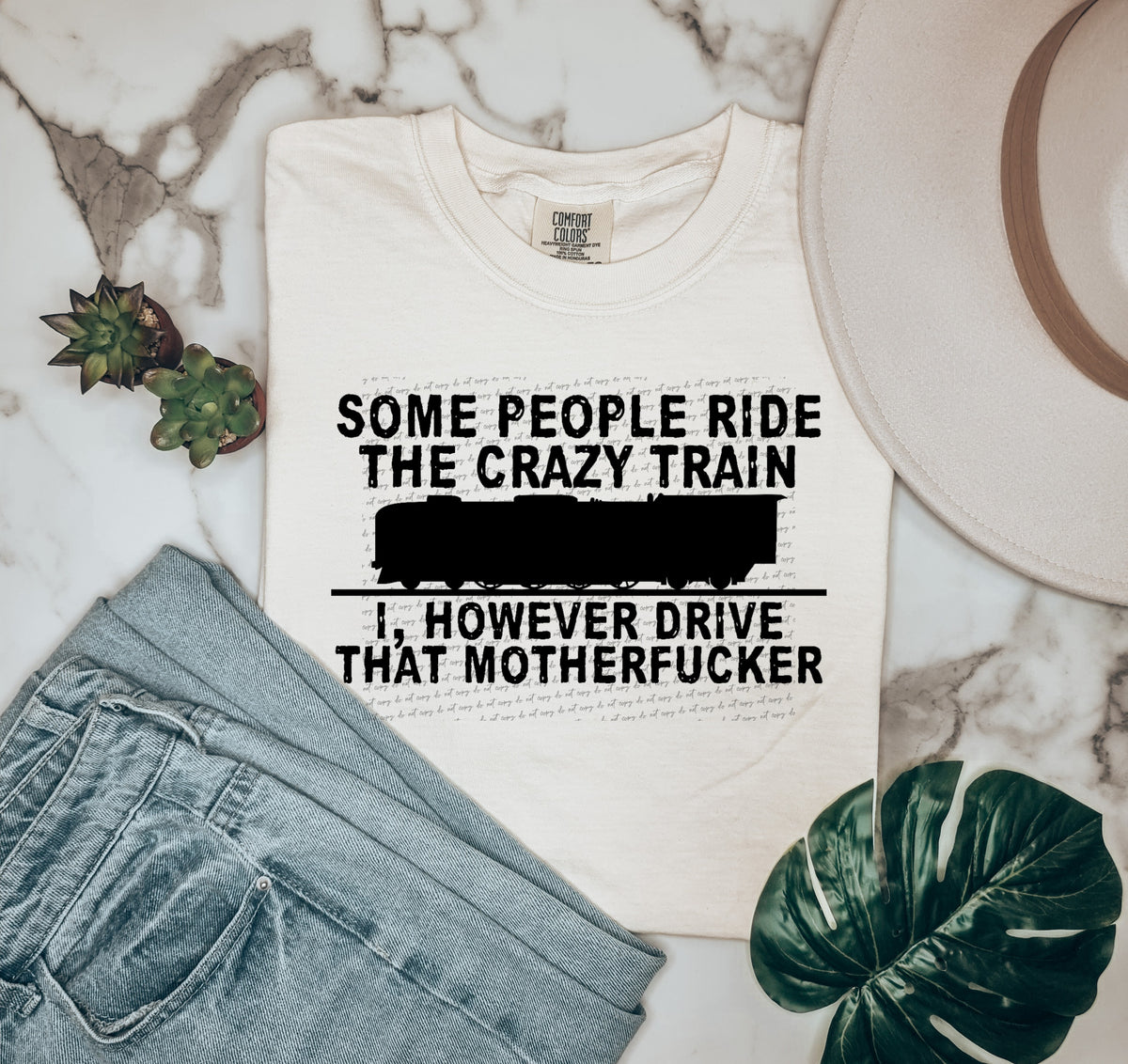 Some people ride the crazy train 22554 DTF transfer