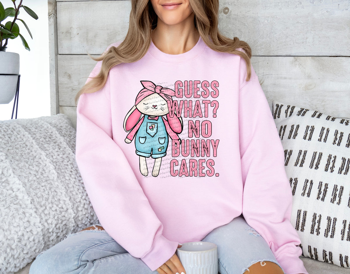 Guess what? No bunny care PINK 22602 DTF transfer