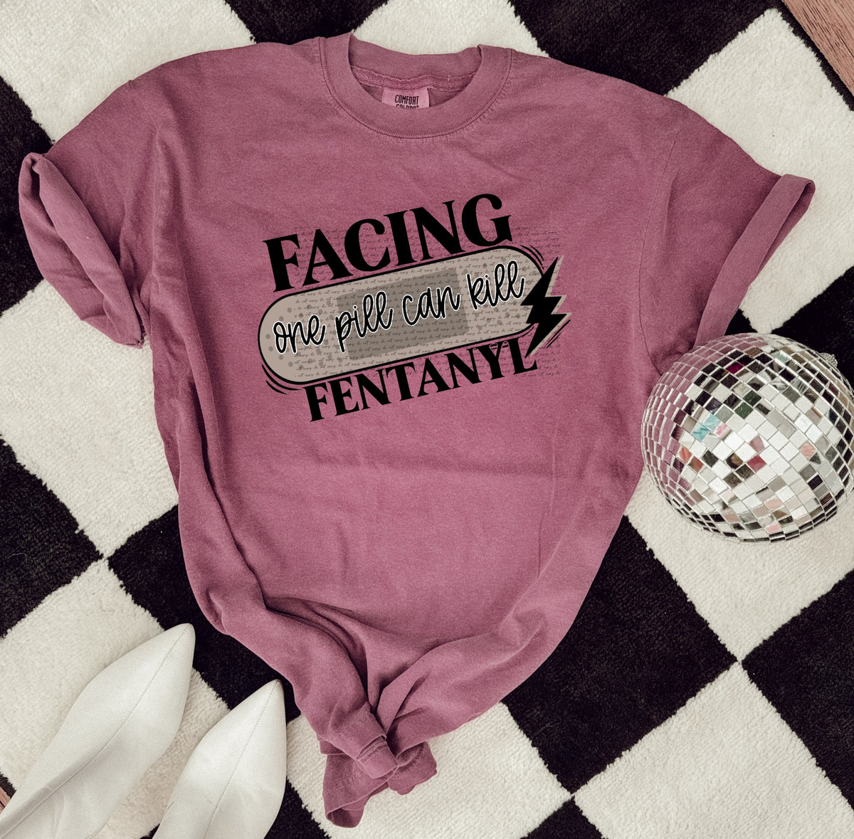Facing fentanyl 22597 DTF transfer