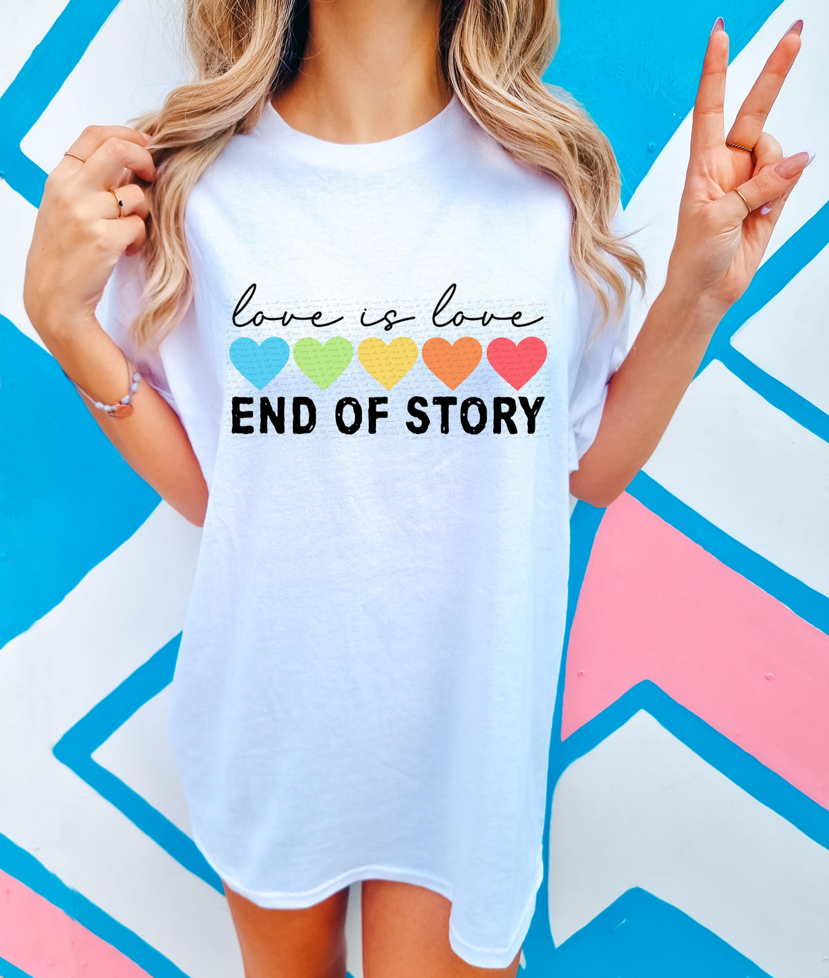 Love is love end of story  22628  DTF transfer
