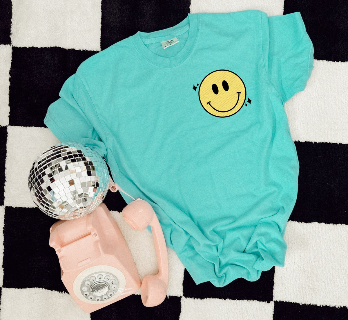 Smiley with stars CHOOSE SIZE  22620 DTF transfer