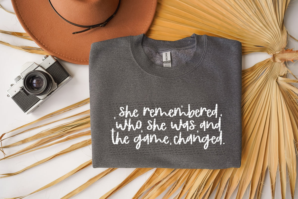 She remembered who she was and the game changed WHITE 22672 DTF transfer