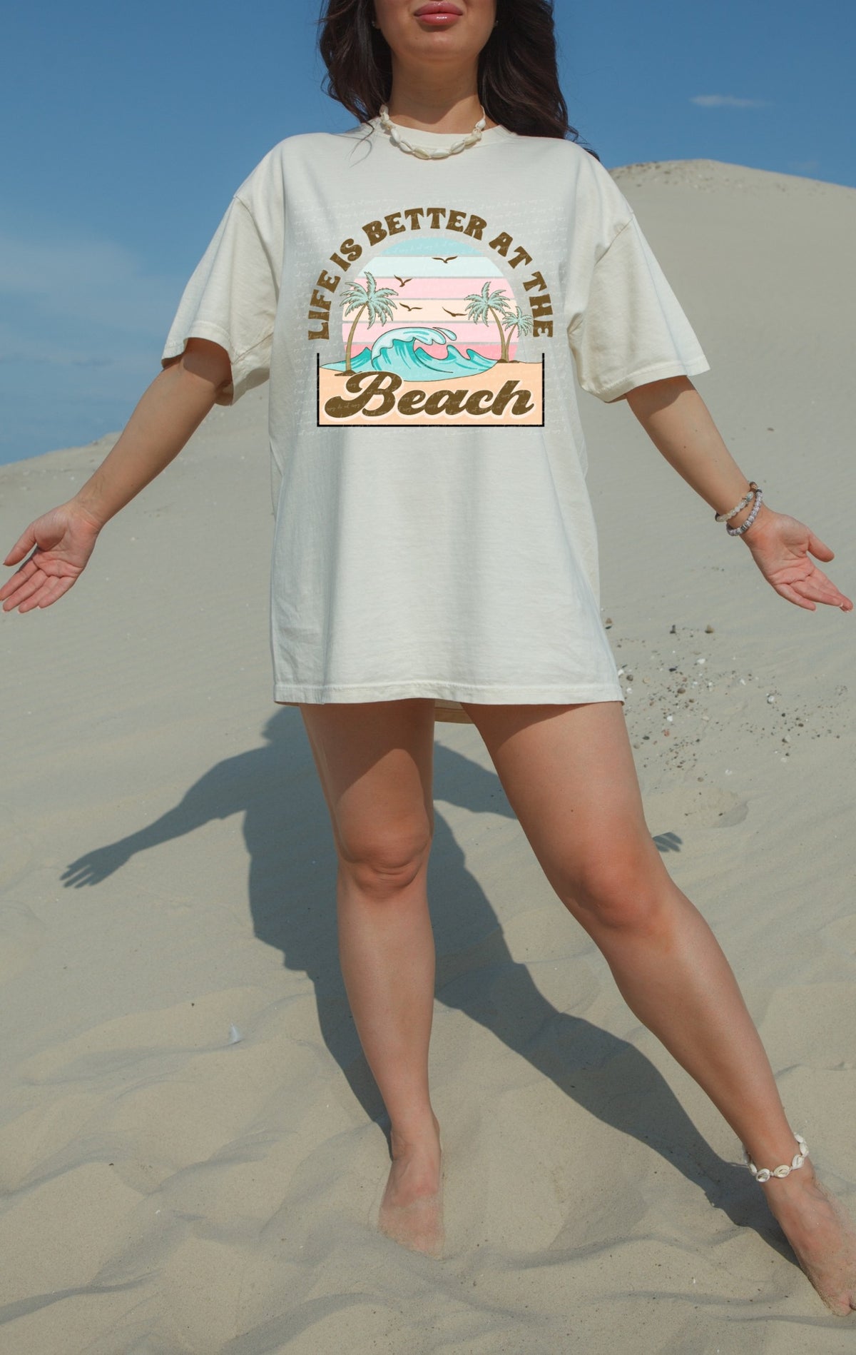 Life is better at the beach 22699 DTF transfer