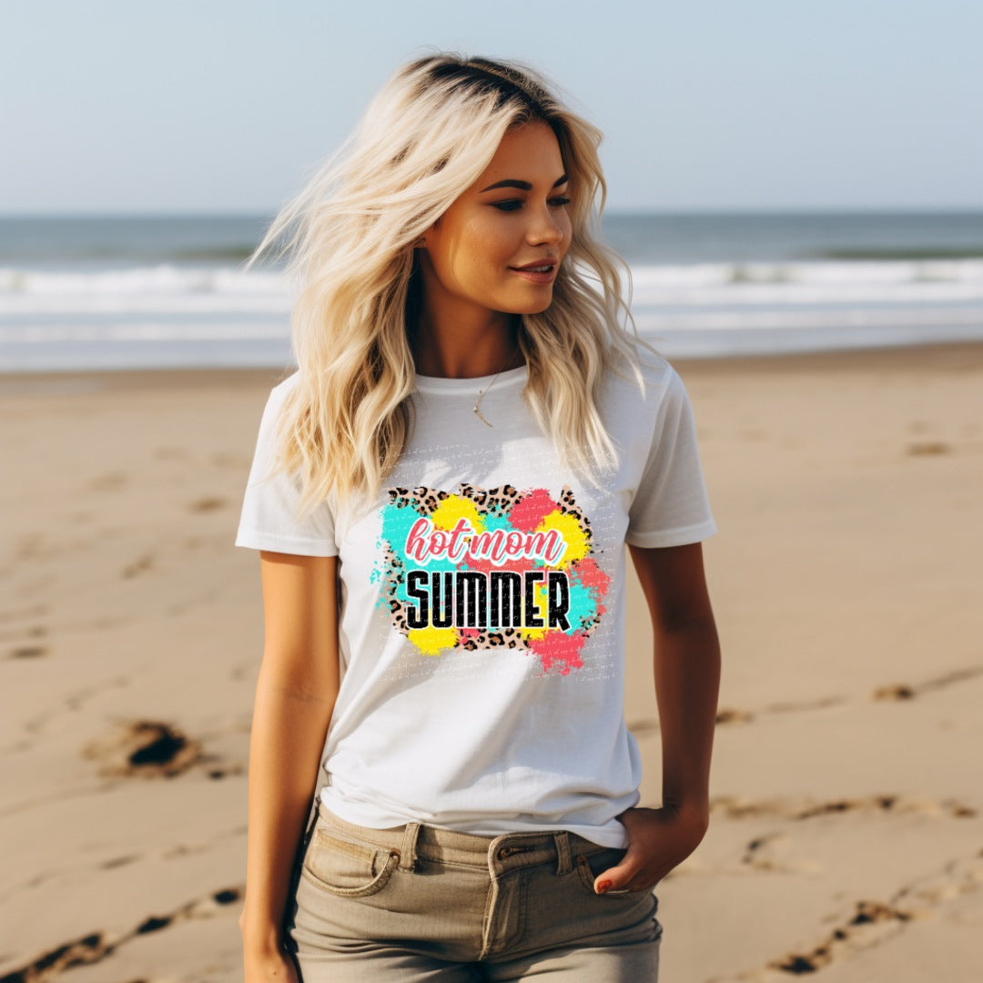 Hot mom summer colorful leopard 22740 DTF transfer