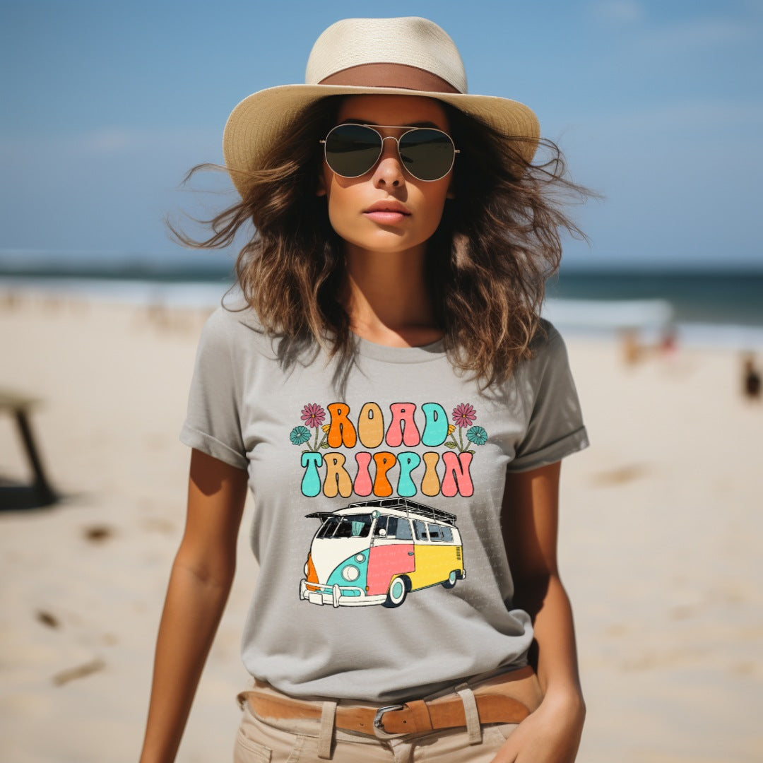 Road trippin retro colorful 22772 DTF transfer