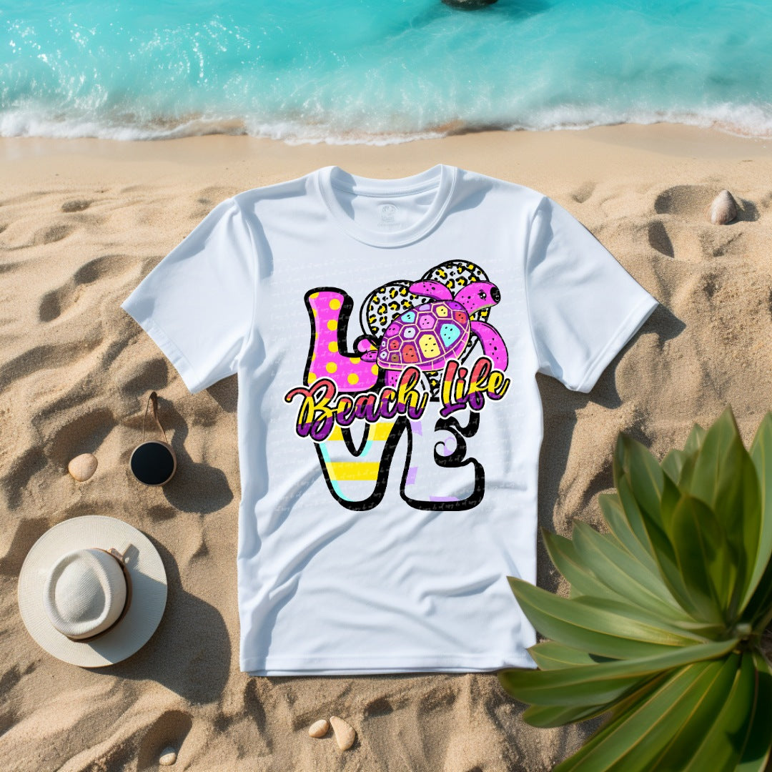 Love beach life 22757 DTF transfer