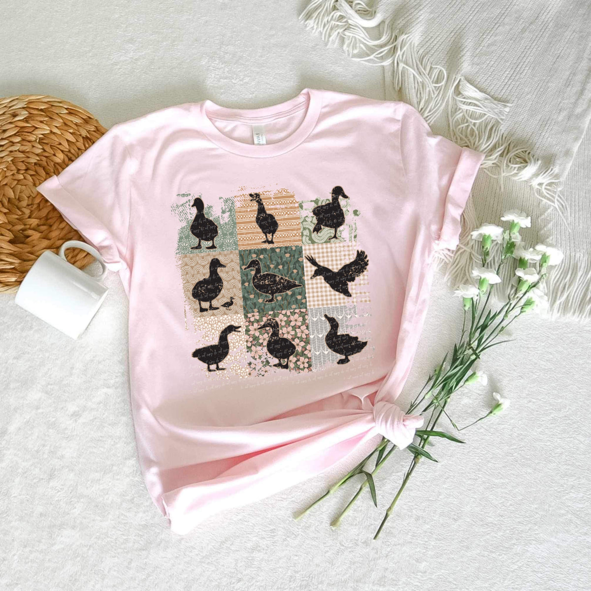 Duck collage 22775 DTF transfer