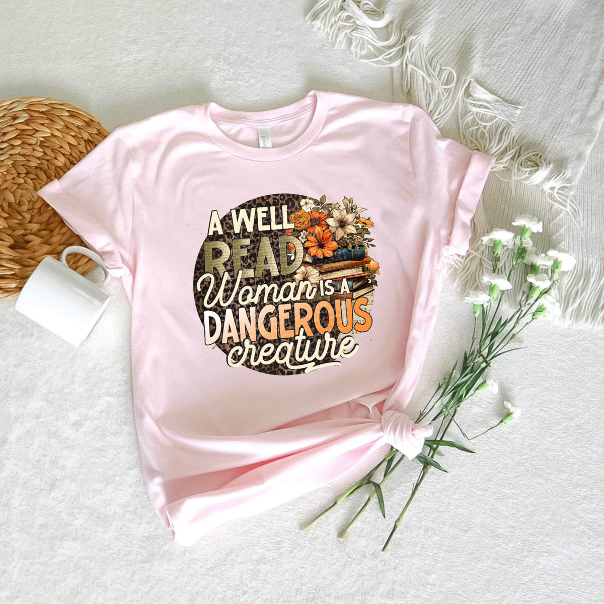 A well read woman is a dangerous adventure 22782 DTF transfer