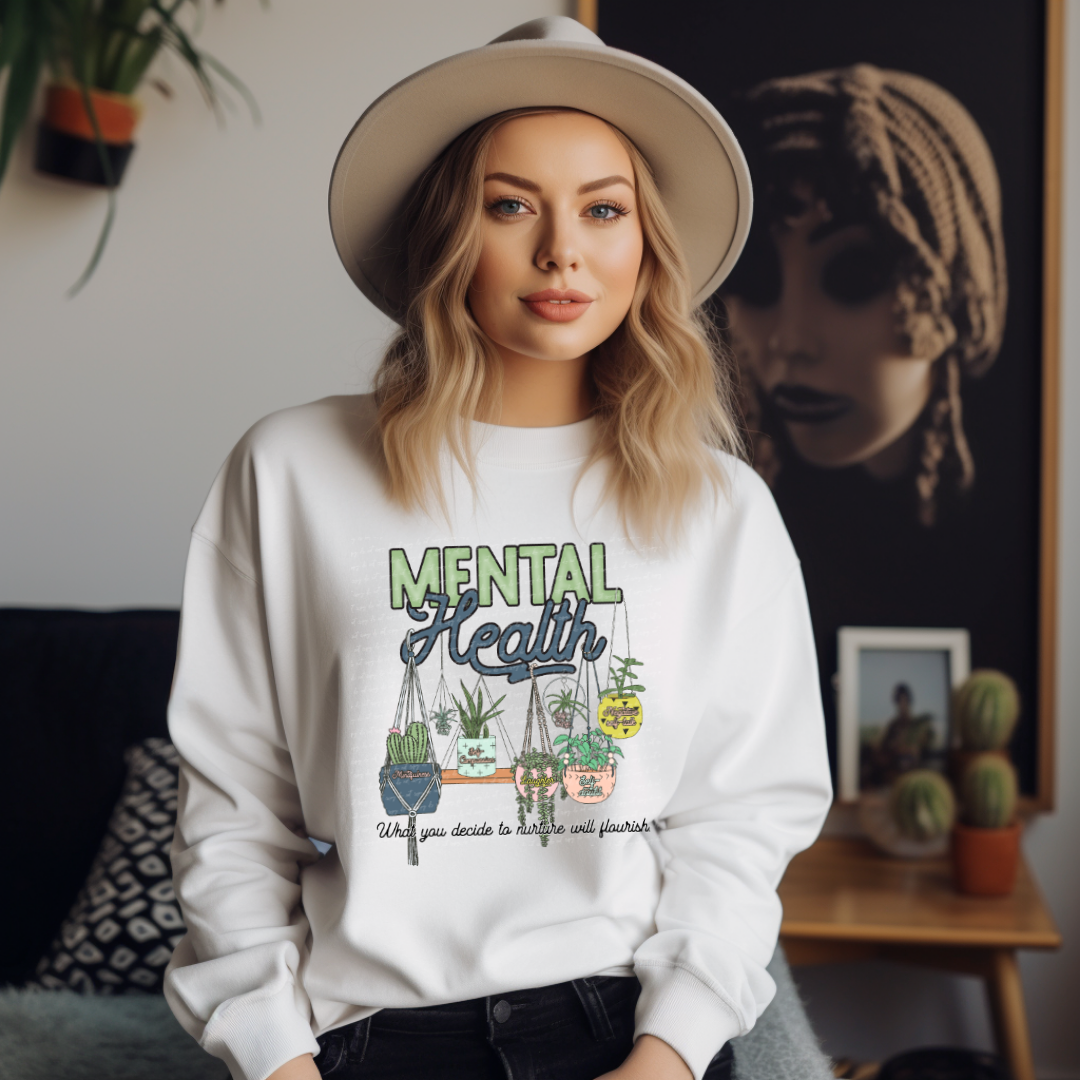 Mental health plants 22791 DTF transfer