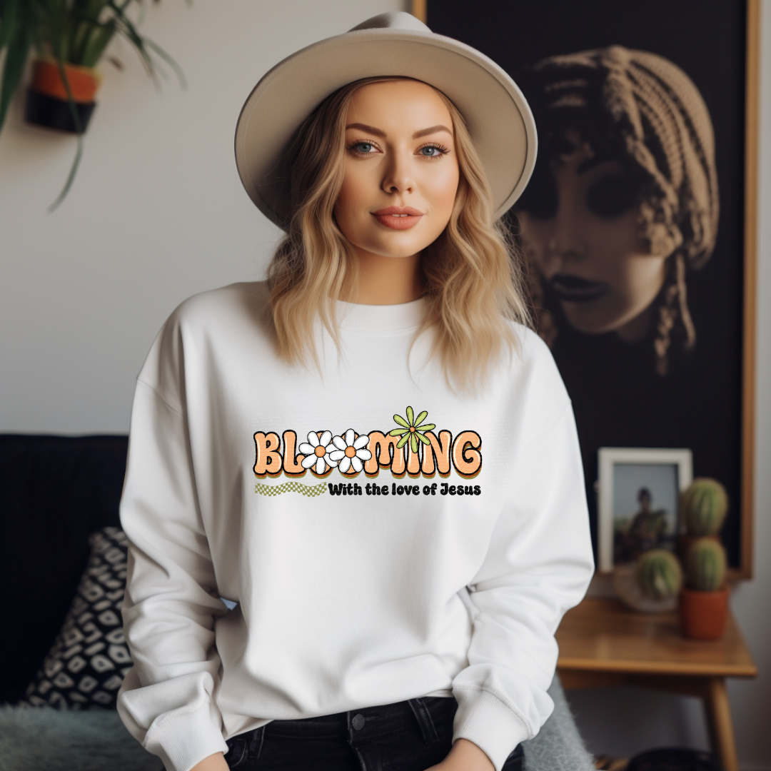 Blooming with the love of jesus 22790 DTF transfer