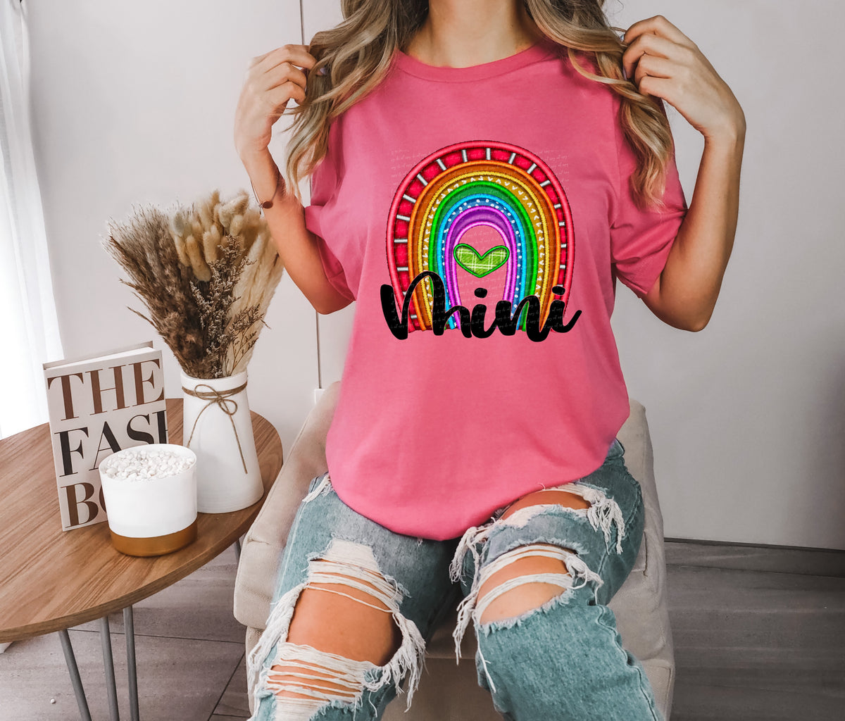 Mini embroidered rainbow 22797 DTF transfer
