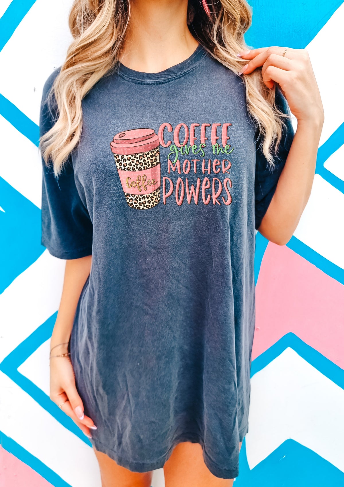 Coffee gives me mother powers 22873 DTF transfer