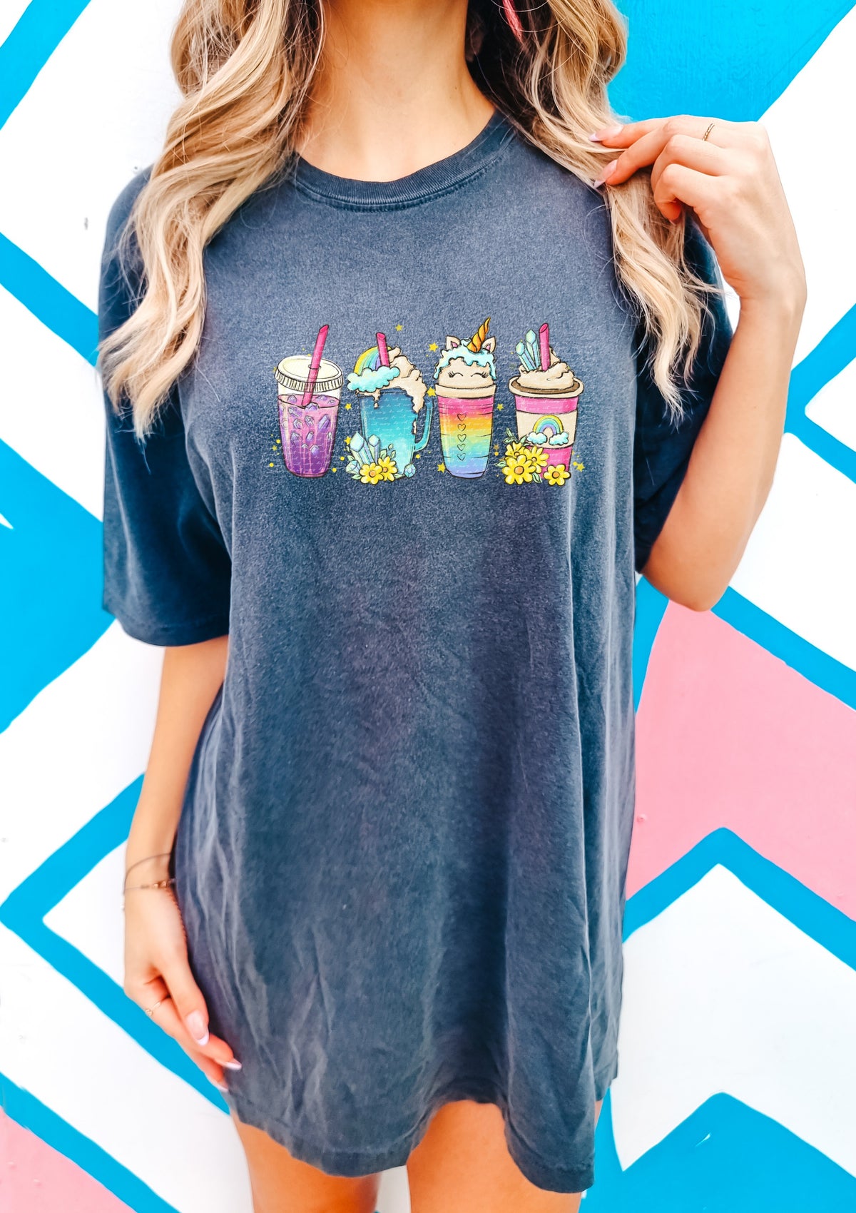 Unicorn drinks 22872 DTF transfer