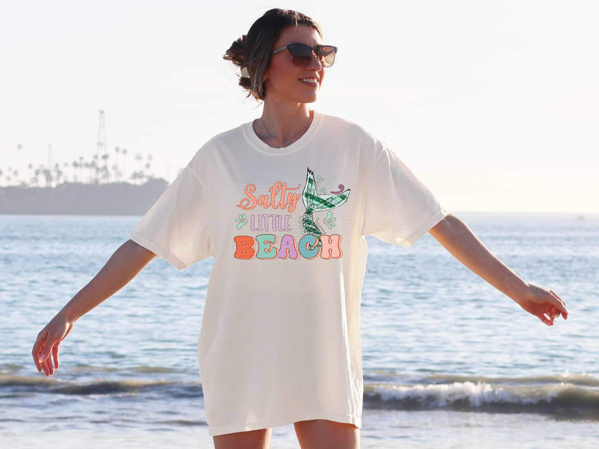 Salty little beach 22891 DTF transfer