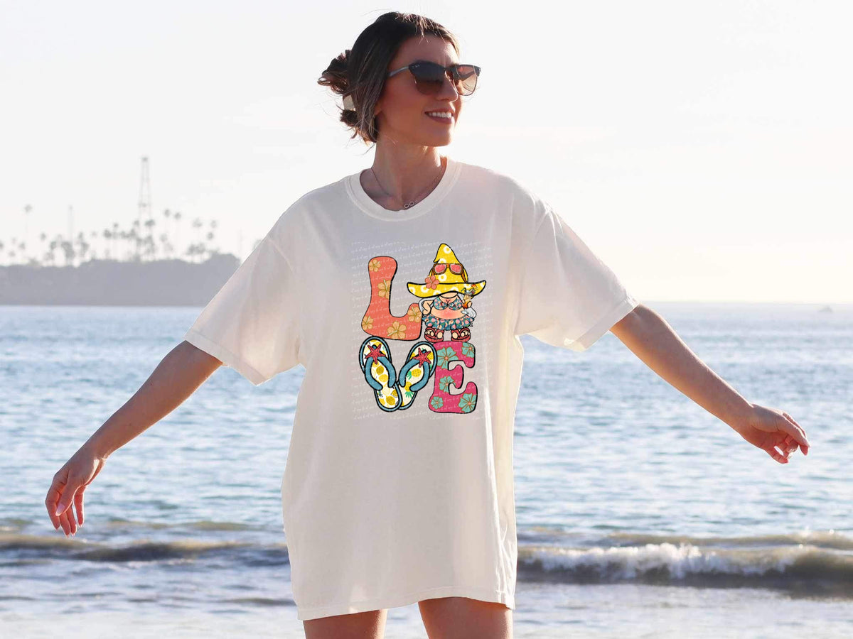 Love summer gnome 22889 DTF transfer