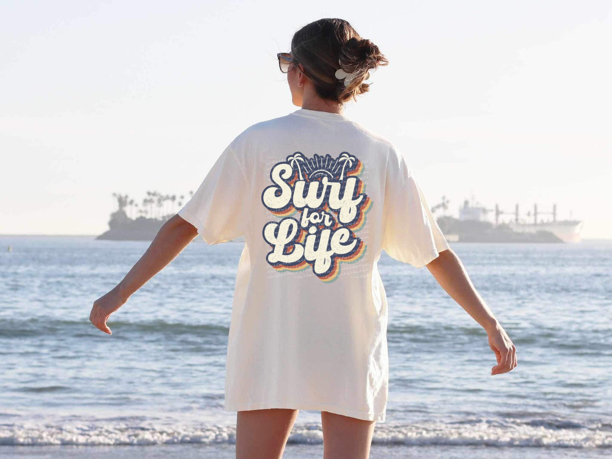 Surf for life retro 22876 DTF transfer