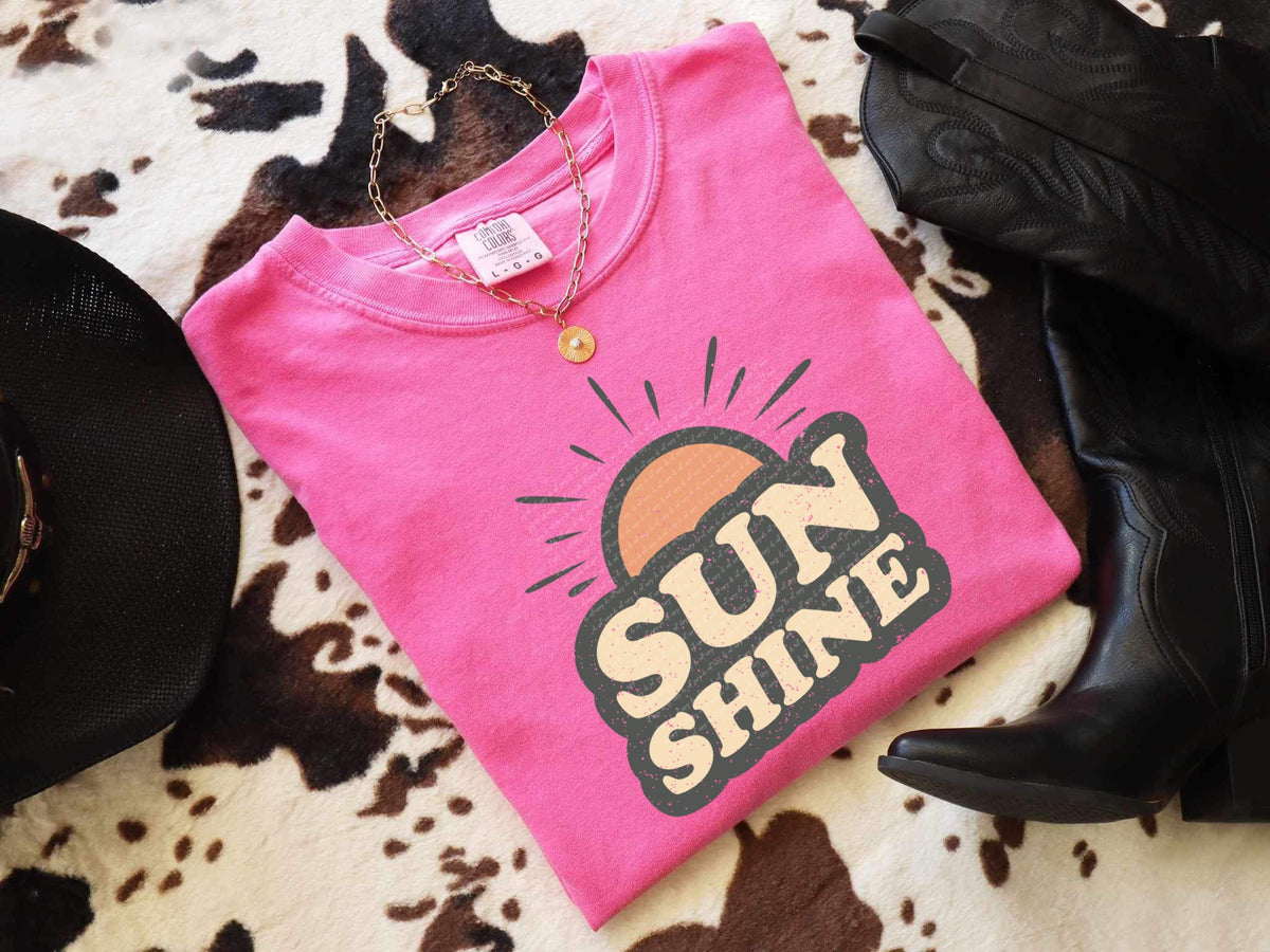 Sun shine retro  22910 DTF transfer