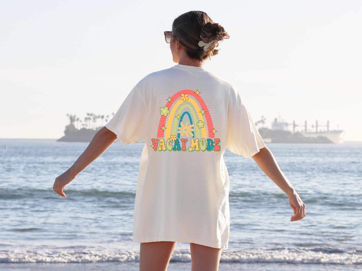 Vacay mode rainbow 22905 DTF transfer