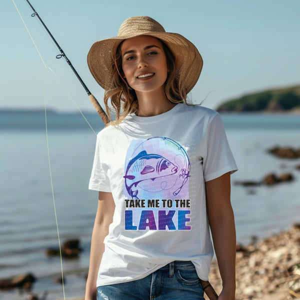 Take me to the lake purple blue 22938 DTF transfer