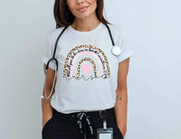 Nurse boho rainbow  28107 DTF transfer