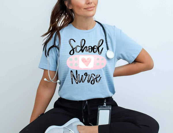 School nurse bandaid 28100 DTF transfer