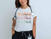 Nurse stacked inspire love heal 28146 DTF transfer