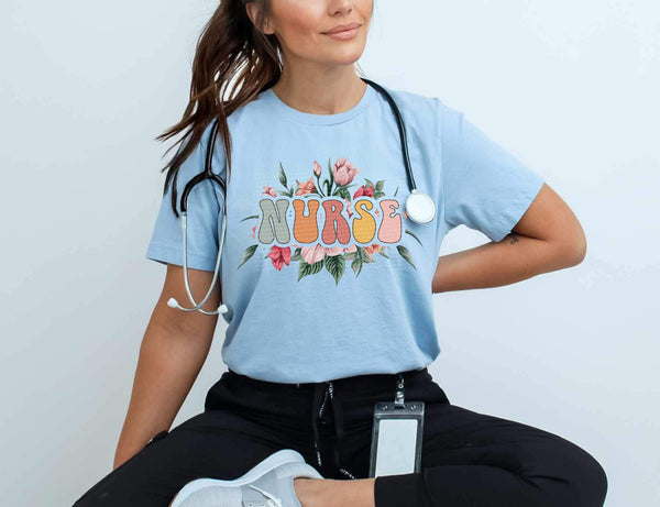 Nurse spring florals 28134 DTF transfer