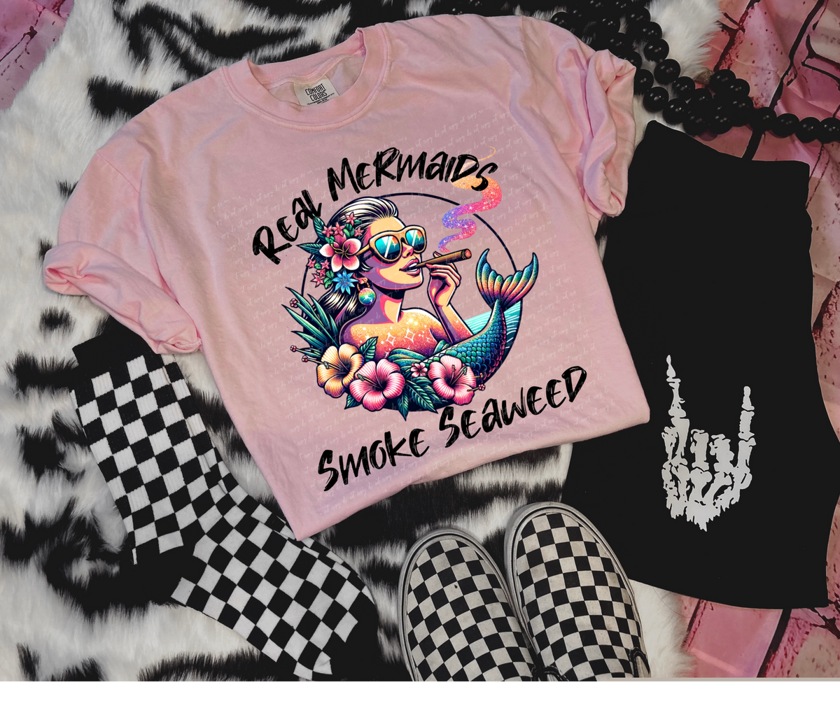 Real mermaids smoke seaweed 28151 DTF transfer