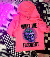 What the fucculent purple skull 28188 DTF transfer